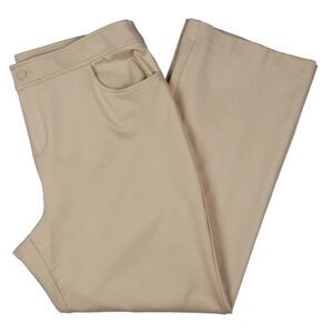 Anne Klein Womens Tan High-Rise Business Straight Leg Pants Trousers Plus NWT